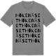 Mid Heather Gray t-shirt med Hökenäset ordlek t-shirt