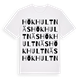 White t-shirt med Hökhultnäs ordlek t-shirt