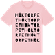 Pink Cotton t-shirt med Höktorpet ordlek t-shirt