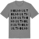 Mid Heather Gray t-shirt med Holmhult ordlek t-shirt