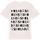 Vintage White t-shirt med Holmnäs ordlek t-shirt