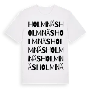 Holmnäs ordlek t-shirt – ekologisk bomull t-shirt från Pinshirt