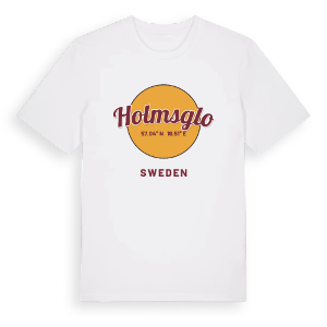 Holmsglo cirkel t-shirt – ekologisk bomull t-shirt från Pinshirt