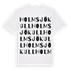 Holmsjökull ordlek t-shirt