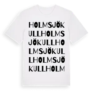 Holmsjökull ordlek t-shirt – ekologisk bomull t-shirt från Pinshirt