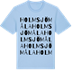 Blue Soul t-shirt med Holmsjömåla ordlek t-shirt