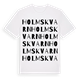 White t-shirt med Holmskvarn ordlek t-shirt