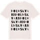 Vintage White t-shirt med Holmskvarn ordlek t-shirt