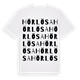 White t-shirt med Hörlösa ordlek t-shirt