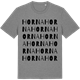 Mid Heather Gray t-shirt med Horna ordlek t-shirt
