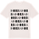Vintage White t-shirt med Horna ordlek t-shirt