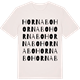 Vintage White t-shirt med Hornabo ordlek t-shirt