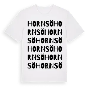 Hornsö ordlek t-shirt – ekologisk bomull t-shirt från Pinshirt