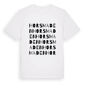 Horsmaden ordlek t-shirt – ekologisk bomull t-shirt från Pinshirt