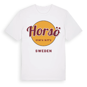 Horsö cirkel t-shirt – ekologisk bomull t-shirt från Pinshirt