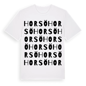 Horsö ordlek t-shirt – ekologisk bomull t-shirt från Pinshirt