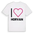Jag älskar Horvan t-shirt stort tryck