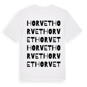 Horvet ordlek t-shirt – ekologisk bomull t-shirt från Pinshirt