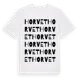 White t-shirt med Horvet ordlek t-shirt