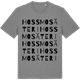 Mid Heather Gray t-shirt med Hossmo säteri ordlek t-shirt