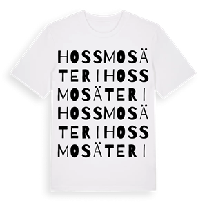 Hossmo säteri ordlek t-shirt – ekologisk bomull t-shirt från Pinshirt