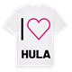 Jag älskar Hula t-shirt stort tryck