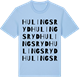 Blue Soul t-shirt med Hulingsryd ordlek t-shirt