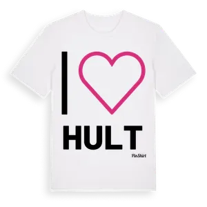 Jag älskar Hult t-shirt stort tryck – ekologisk bomull t-shirt från Pinshirt