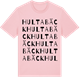 Pink Cotton t-shirt med Hultabäck ordlek t-shirt