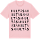Pink Cotton t-shirt med Hultåsa ordlek t-shirt