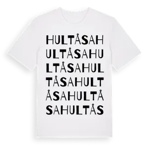 Hultåsa ordlek t-shirt – ekologisk bomull t-shirt från Pinshirt
