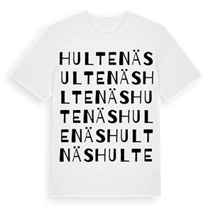 Hultenäs ordlek t-shirt – ekologisk bomull t-shirt från Pinshirt