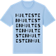 Blue Soul t-shirt med Hultesten ordlek t-shirt