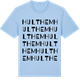 Blue Soul t-shirt med Hulthem ordlek t-shirt