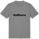 Mid Heather Gray t-shirt med Hulthorva fetstil t-shirt