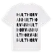 White t-shirt med Hulthorvan ordlek t-shirt