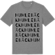 Mid Heather Gray t-shirt med Humlebäck ordlek t-shirt