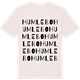 Vintage White t-shirt med Humlebo ordlek t-shirt