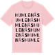 Pink Cotton t-shirt med Humlenäs ordlek t-shirt