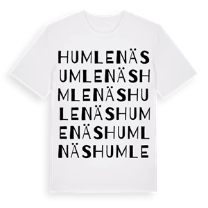 Humlenäs ordlek t-shirt – ekologisk bomull t-shirt från Pinshirt
