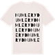 Vintage White t-shirt med Humleryd ordlek t-shirt