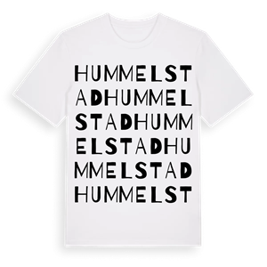 Hummelstad ordlek t-shirt – ekologisk bomull t-shirt från Pinshirt