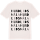 Vintage White t-shirt med Hundlidsmåla ordlek t-shirt