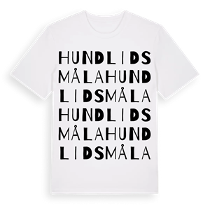 Hundlidsmåla ordlek t-shirt – ekologisk bomull t-shirt från Pinshirt