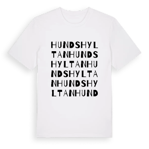Hundshyltan ordlek t-shirt – ekologisk bomull t-shirt från Pinshirt
