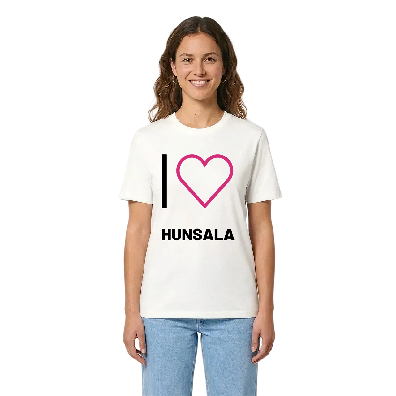 Jag älskar Hunsala t-shirt stort tryck i miljö