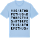 Blue Soul t-shirt med Husartorpet ordlek t-shirt