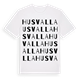 White t-shirt med Husvalla ordlek t-shirt