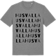 Mid Heather Gray t-shirt med Husvalla ordlek t-shirt