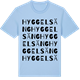 Blue Soul t-shirt med Hyggelsäng ordlek t-shirt